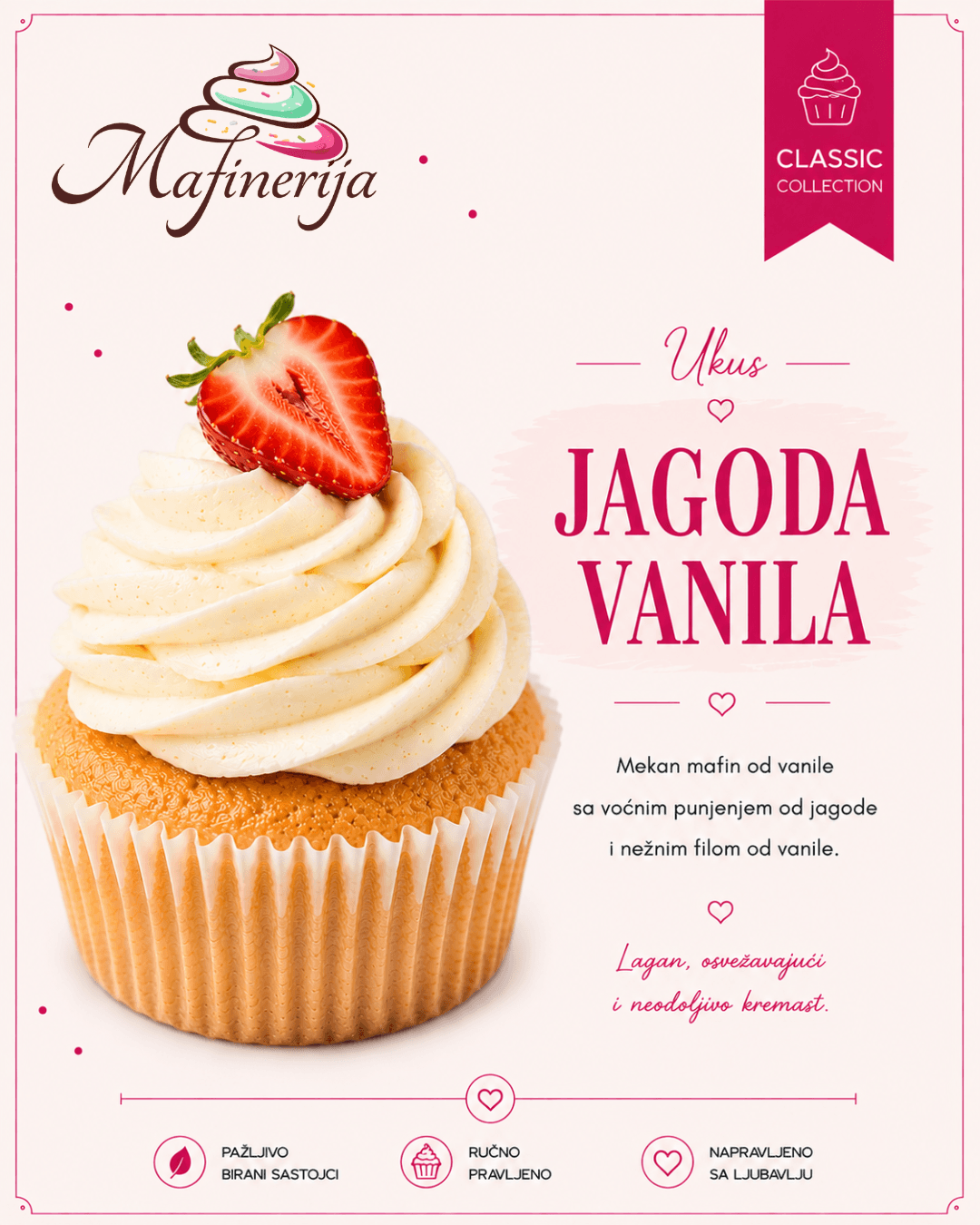 Jagoda vanila ukus
