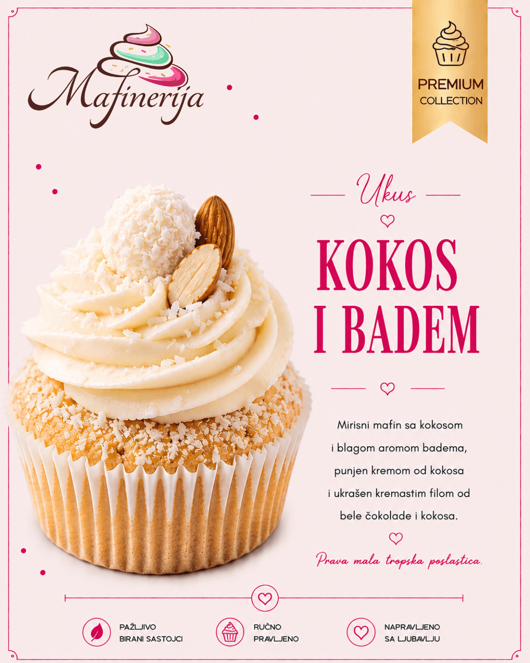 Kokos i badem ukus
