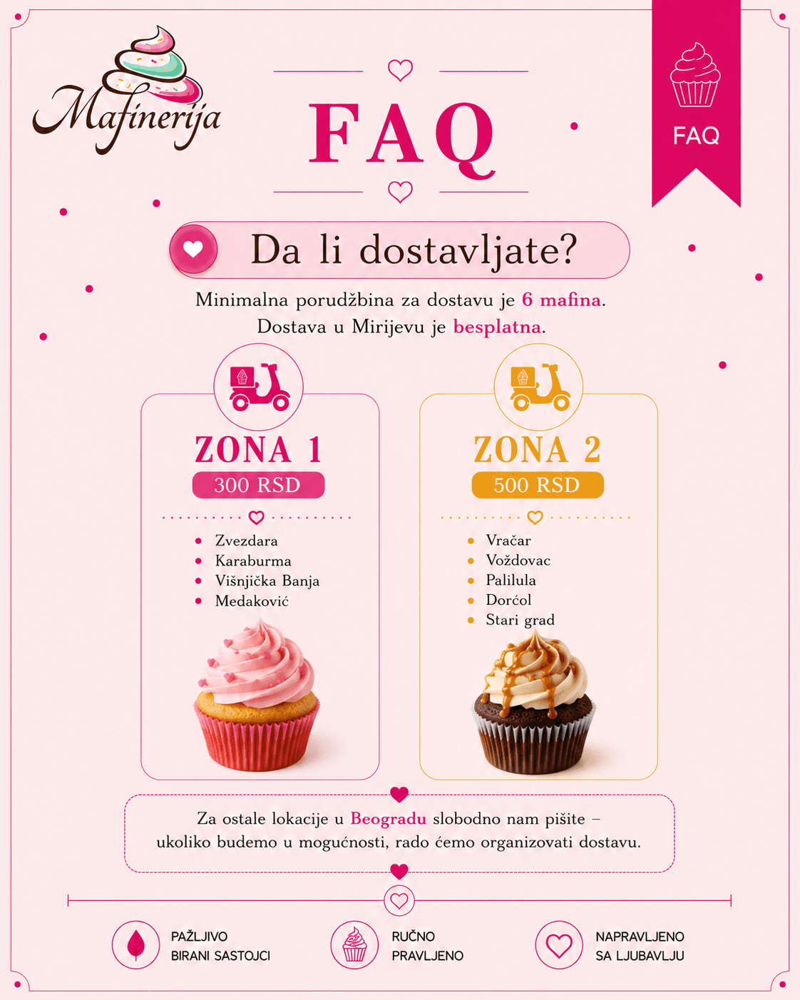 Da li dostavljate?